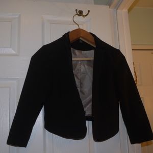 Cropped Black Blazer